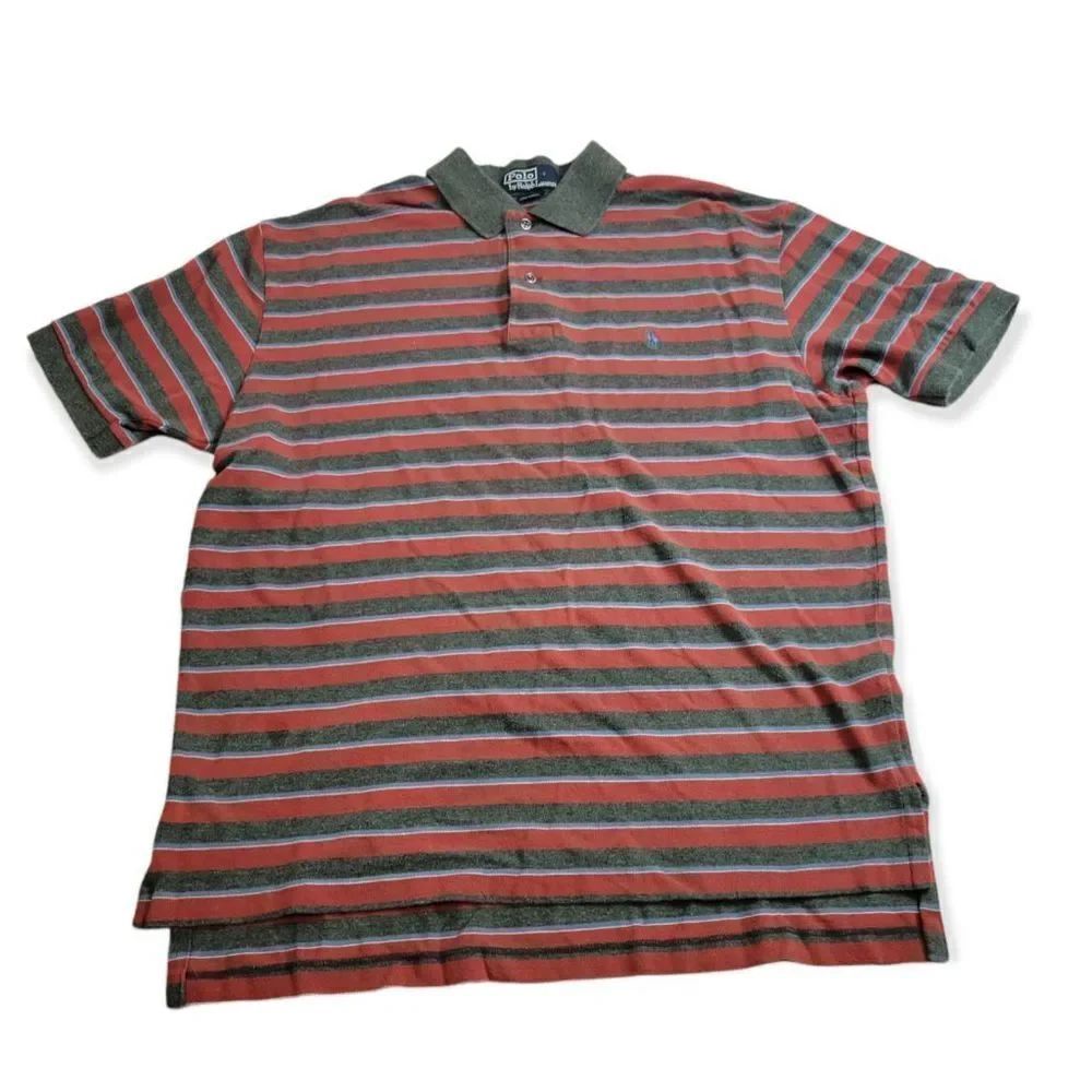 Polo by Ralph Lauren stripped polo shirt L